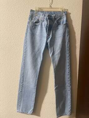 Vintage Levi's Premium 501 Original Fit Jeans Light Wash Size W24 L30